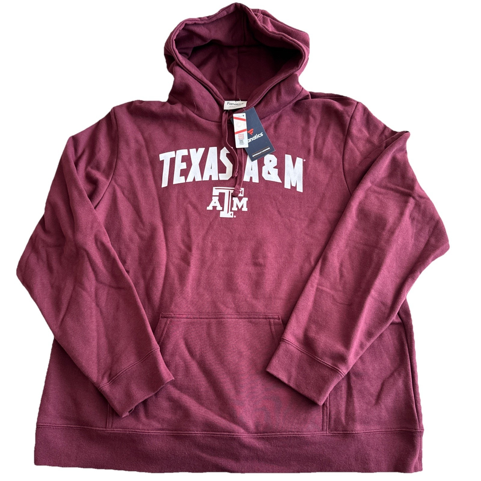 Fanatics Texas A&M Aggies Hoodie Men’s 2xl Logo Pullover Long Sleeve Nwt